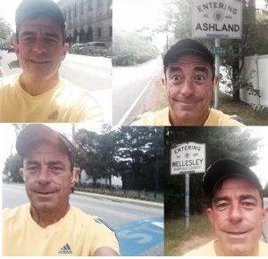 Selfie while training
